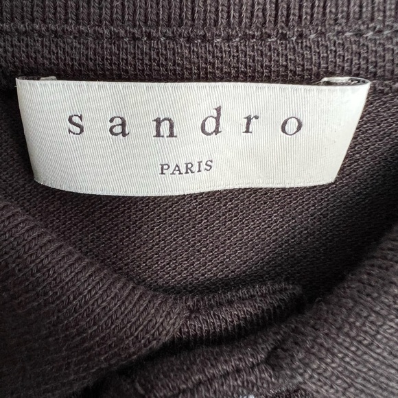 New Men’s “Sandro Paris” Black Teddy Bear Polo Shirt - Picture 6 of 7